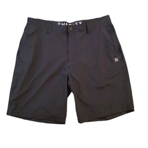 Hurley‎ Men's Black 4-Way Stretch Walking  Shorts Size 38